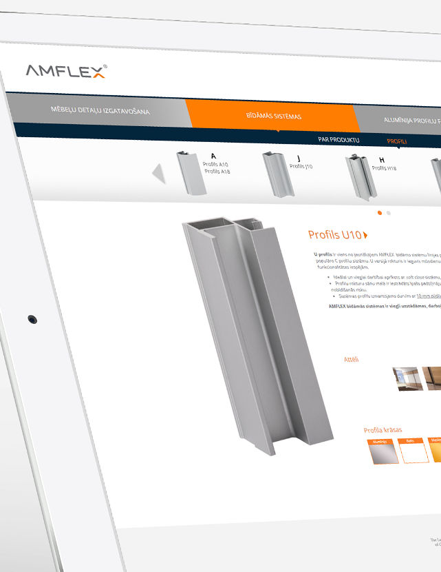AM furnitura amflex website developement
