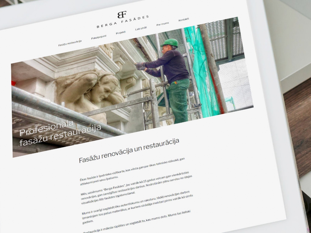 Screen Berga Facades by Web Design Riga