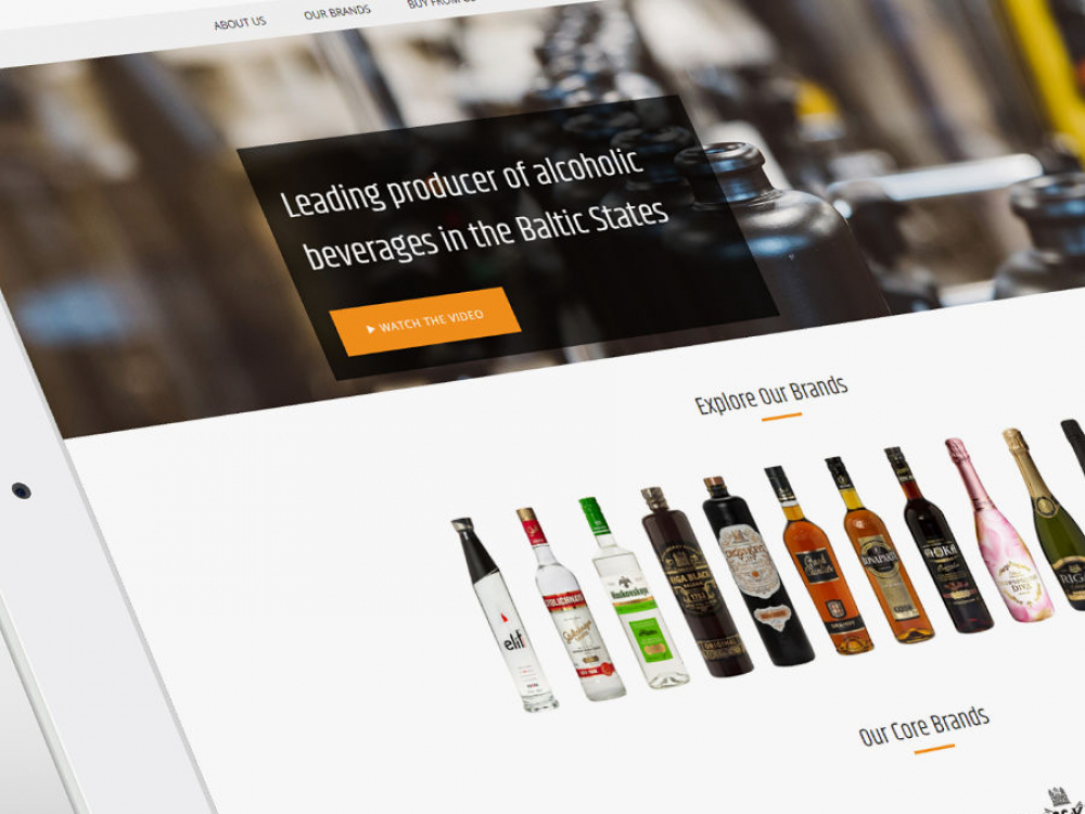 web design for Latvijas balzams