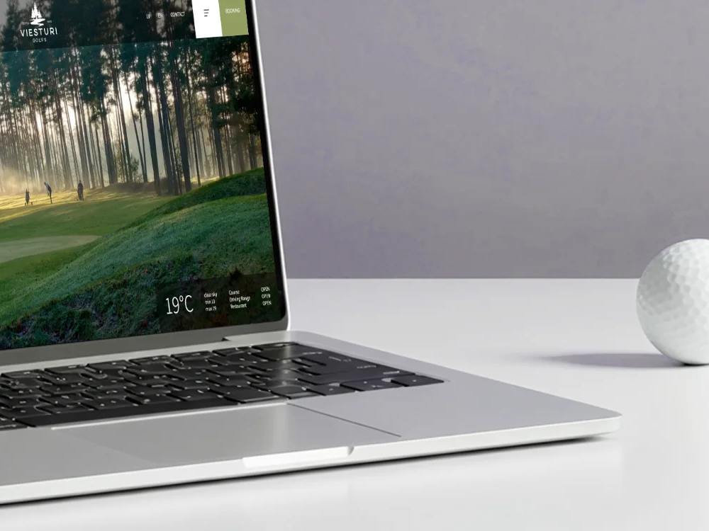 Web Design for Viesturi Golf