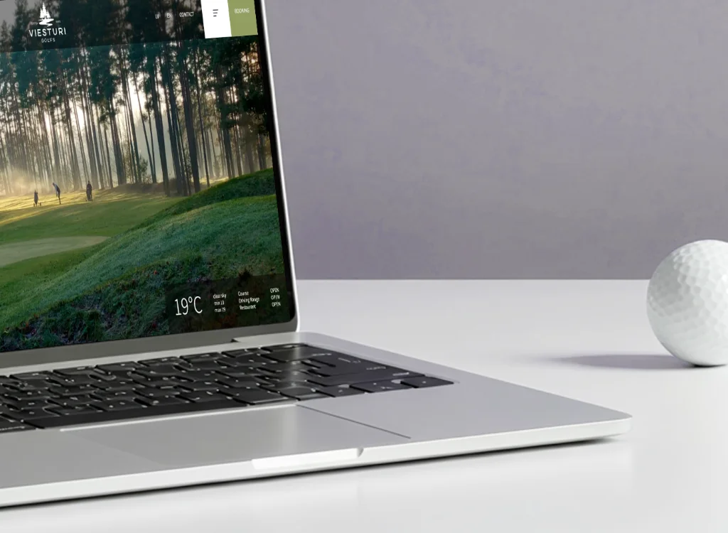 Web Design for Viesturi Golf