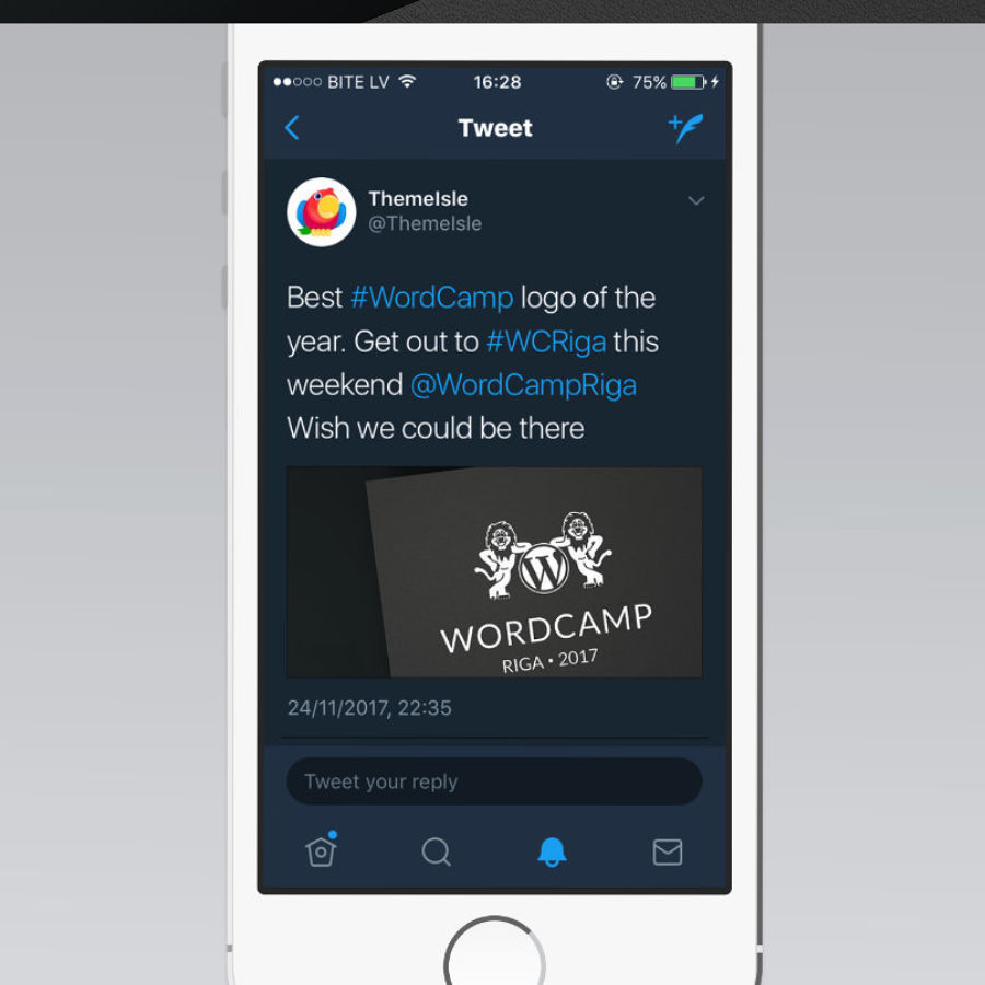 WordCamp Riga Logo Themeisle