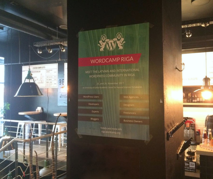 WordCamp Riga poster